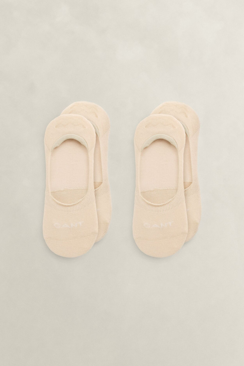 PONOŽKY GANT INVISIBLE SOCKS 2-PACK IVORY WHITE
