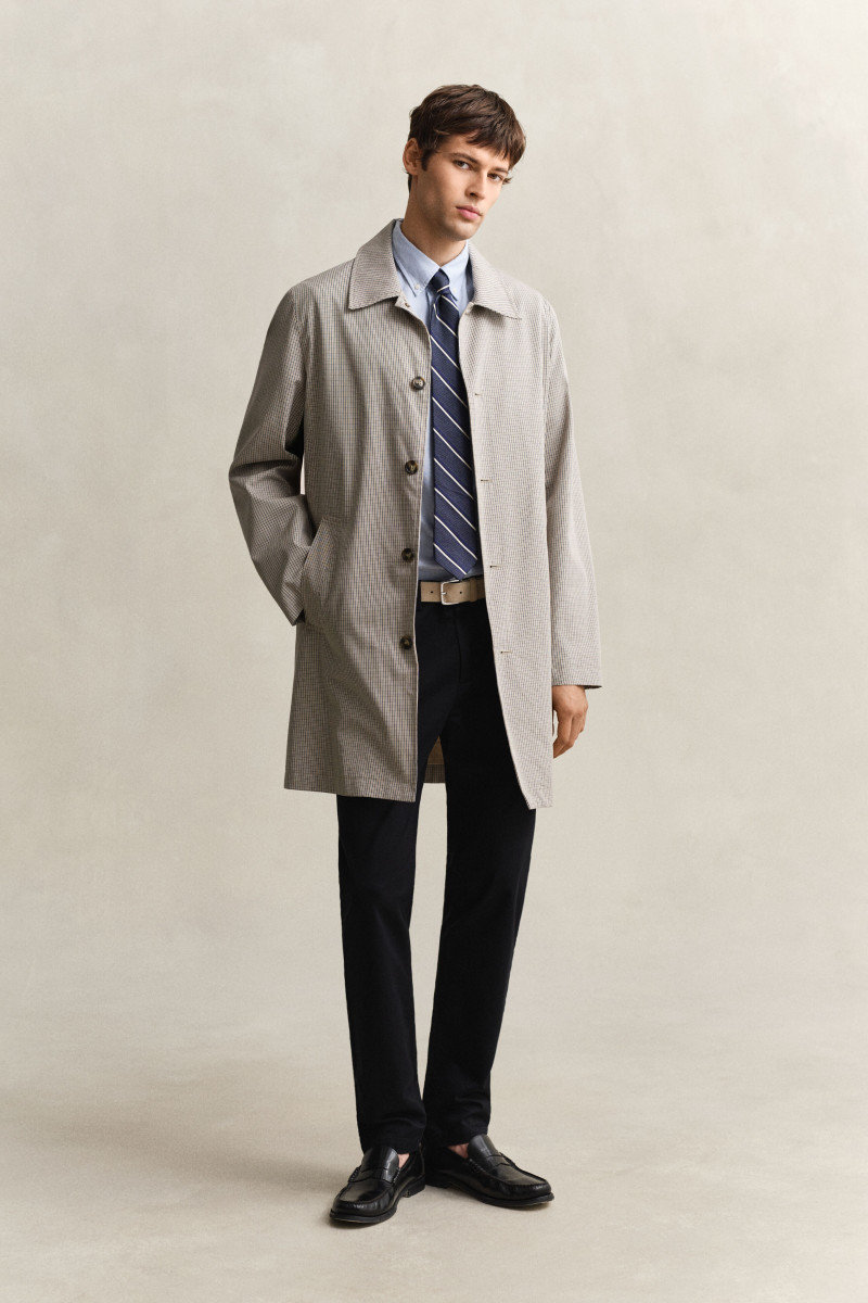 E-shop KABÁT GANT COTTON BLEND CAR COAT OAT BEIGE