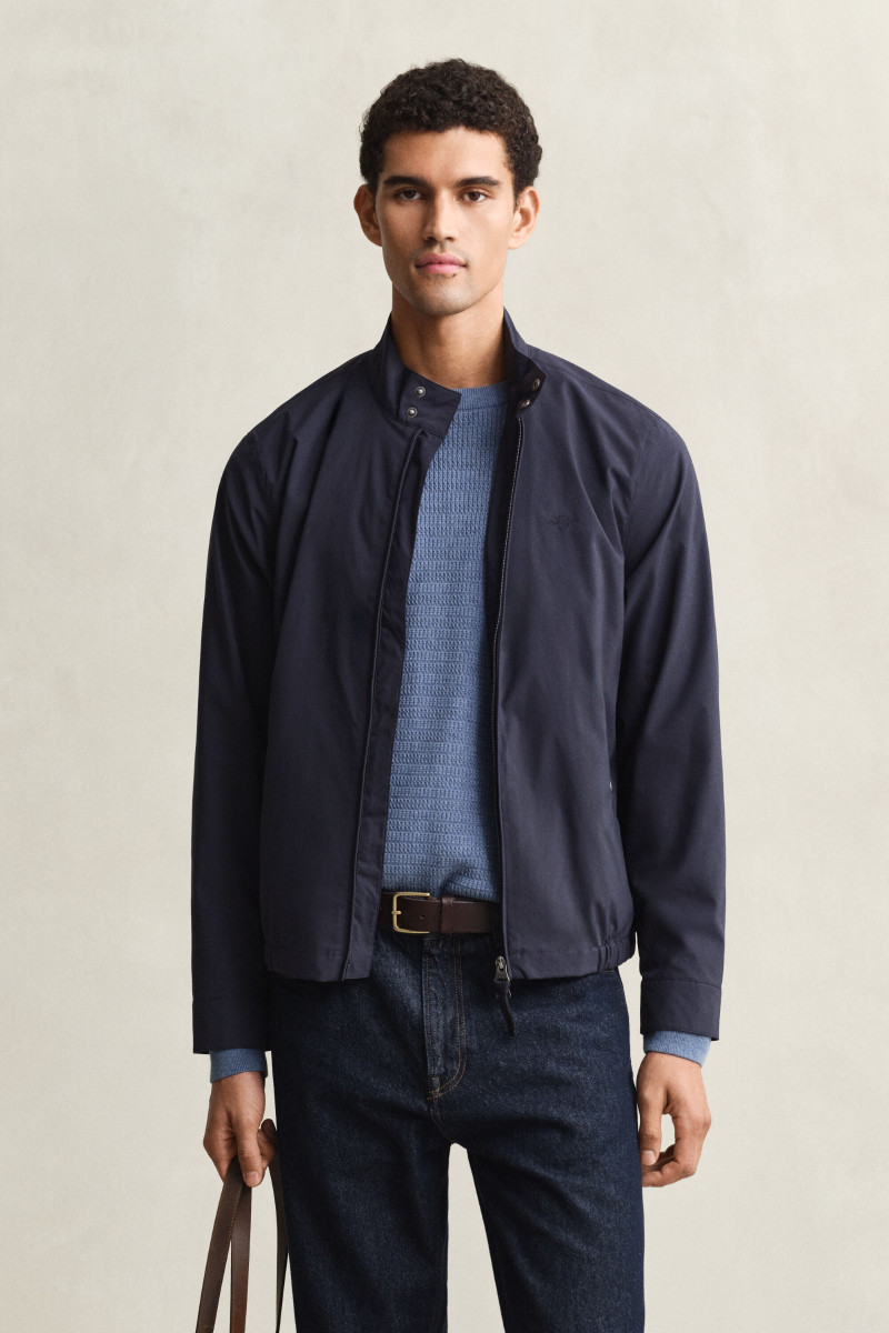 BUNDA GANT LIGHTWEIGHT HARRINGTON JACKET EVENING BLUE