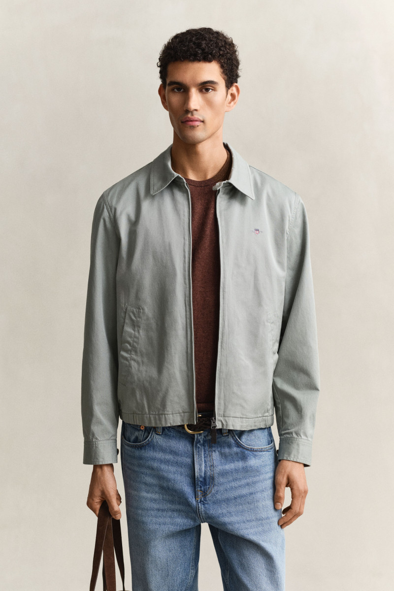 BUNDA GANT COTTON WINDCHEATER JACKET CERAMIC GREY