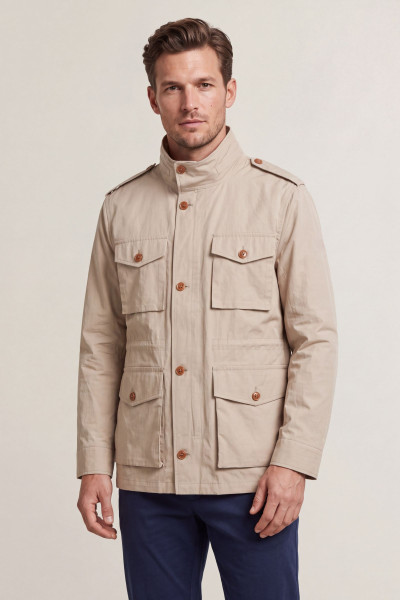 BUNDA GANT COTTON 4 POCKET JACKET - Fotografia č. 1