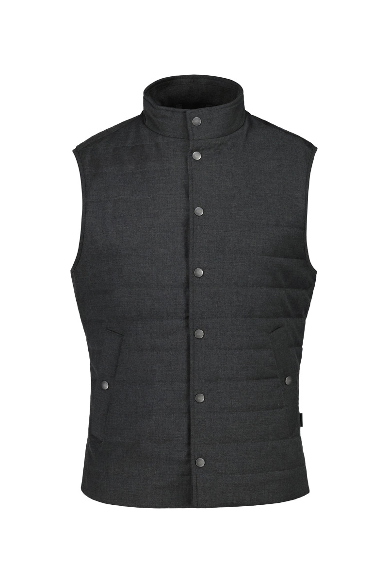 VESTA GANT LIGHT INSULATED COMMUTER VEST ANTRACIT MELANGE