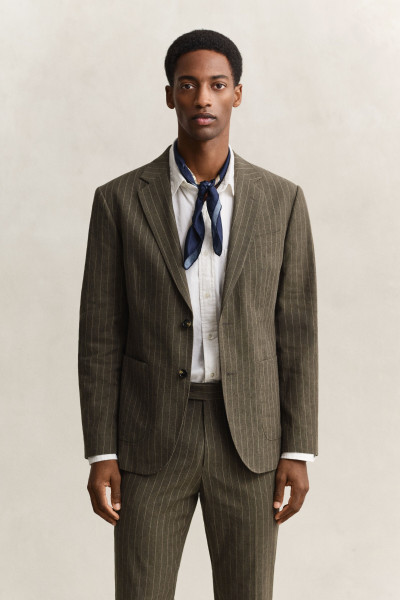 ZAKÓ GANT COT/LINEN PINSTRIPE SUIT JACKET - Kép 1