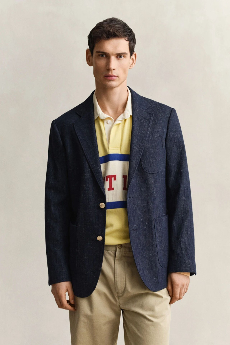 SAKO GANT INDIGO CLUB BLAZER DARK BLUE RAW