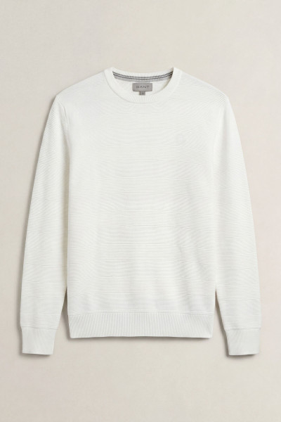 SVETER GANT COTTON TEXTURE C-NECK - Fotografia č. 1