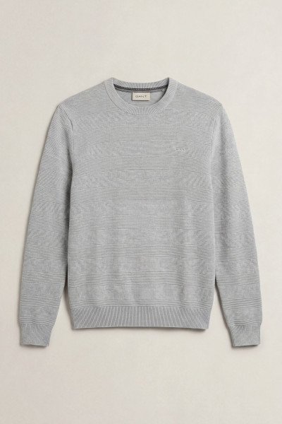 SVETER GANT COTTON TEXTURE C-NECK - Fotografia č. 1