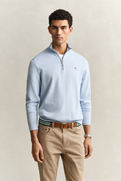 PULÓVER GANT CLASSIC COTTON HALF ZIP - Kép 1