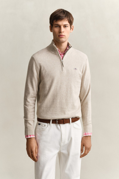 PULÓVER GANT CLASSIC COTTON HALF ZIP - Kép 1