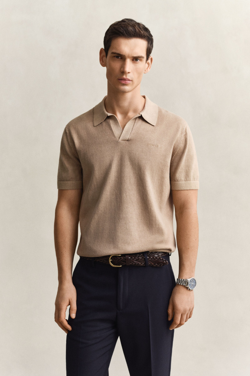 SVETR GANT SUNFADED SS POLO DARK KHAKI