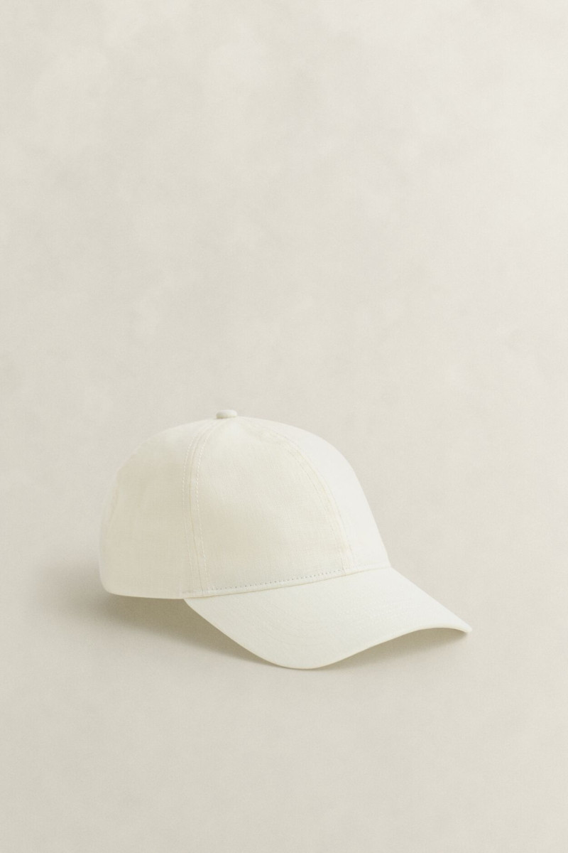 KŠILTOVKA GANT LINEN CAP CREAM