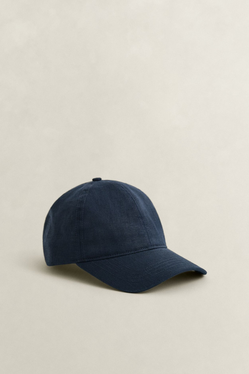 E-shop KŠILTOVKA GANT LINEN CAP EVENING BLUE