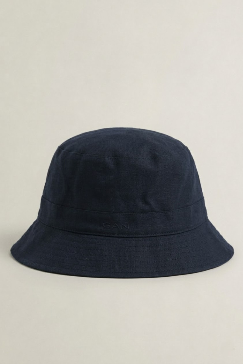 E-shop KLOBOUK GANT LINEN BUCKET HAT EVENING BLUE