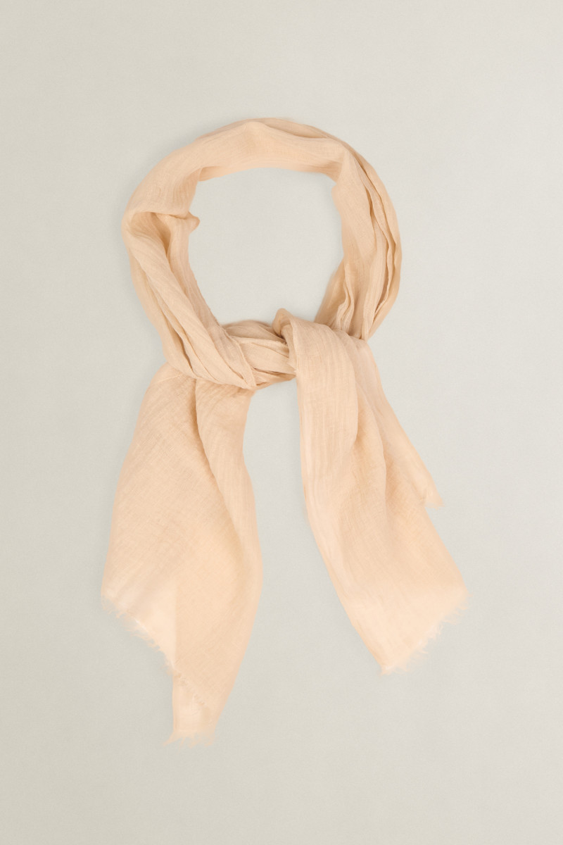 ŠÁTEK GANT WASHED LIGHTWEIGHT LINEN SCARF FADED BEIGE