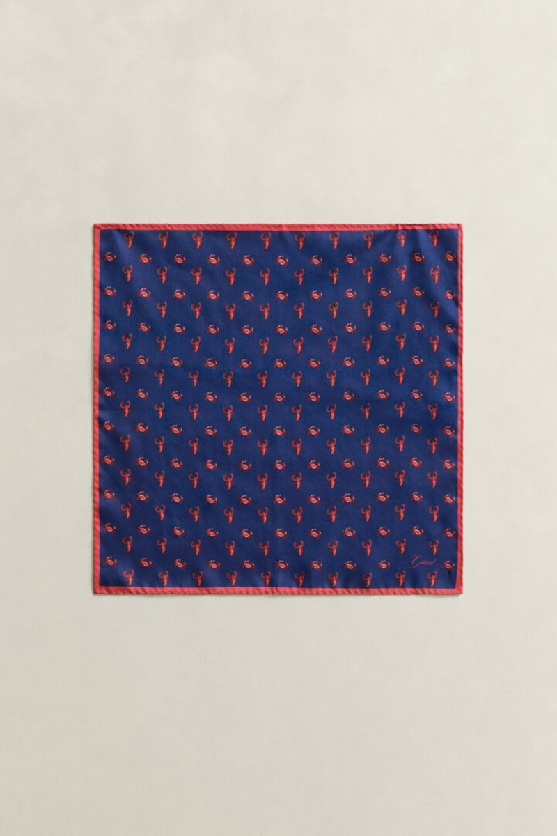 KAPESNÍČEK DO SAKA GANT CRAB PRINT POCKET SQUARE RICH NAVY