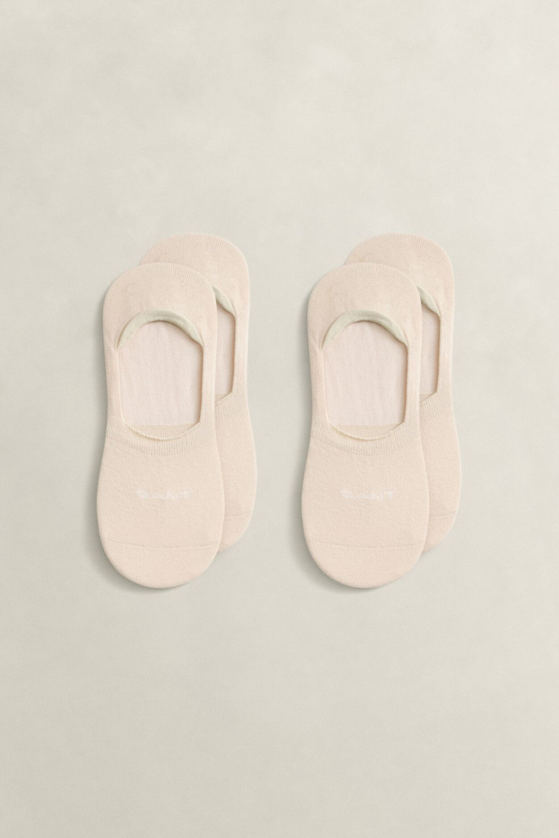 E-shop PONOŽKY GANT INVISIBLE SOCKS 2-PACK IVORY WHITE