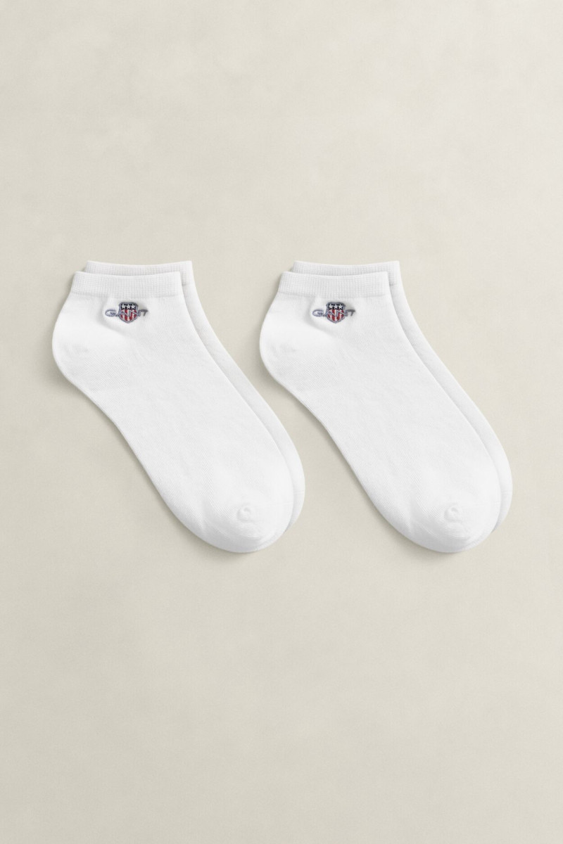 E-shop PONOŽKY GANT SHIELD ANKLE SOCKS 2-PACK WHITE