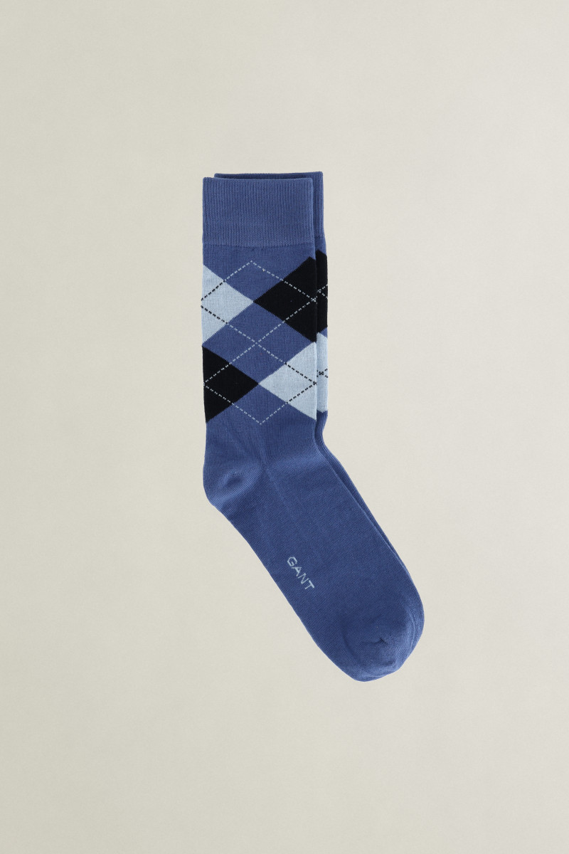 PONOŽKY GANT ARGYLE SOCKS VINTAGE BLUE