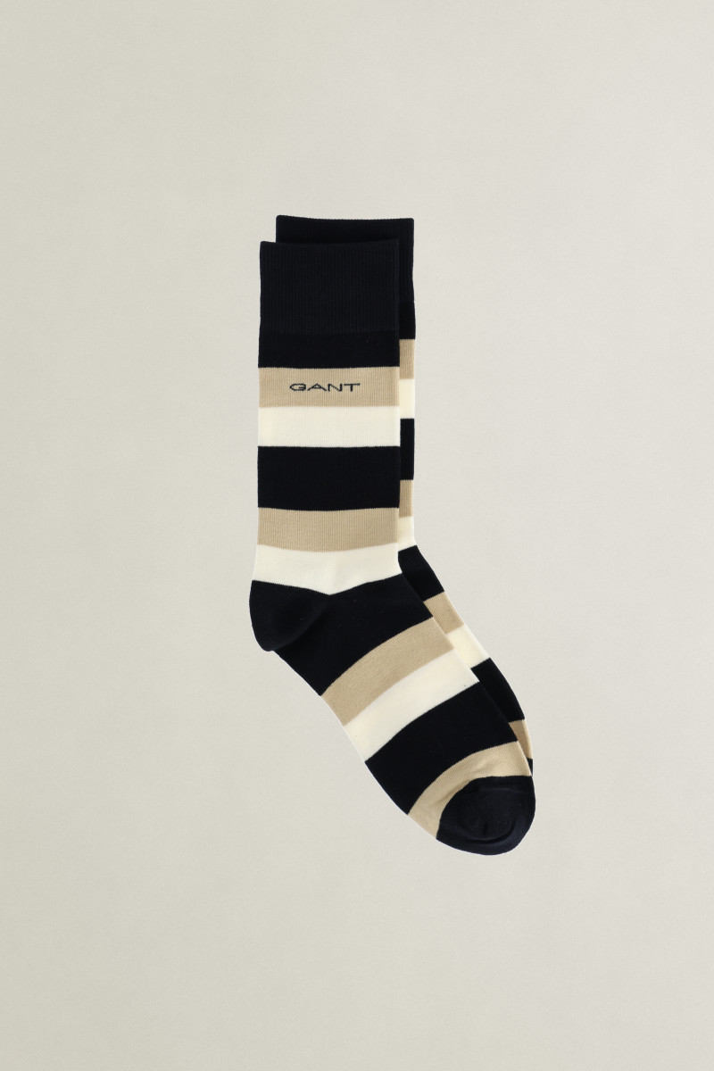 PONOŽKY GANT RUGGER STRIPED SOCKS MARINE