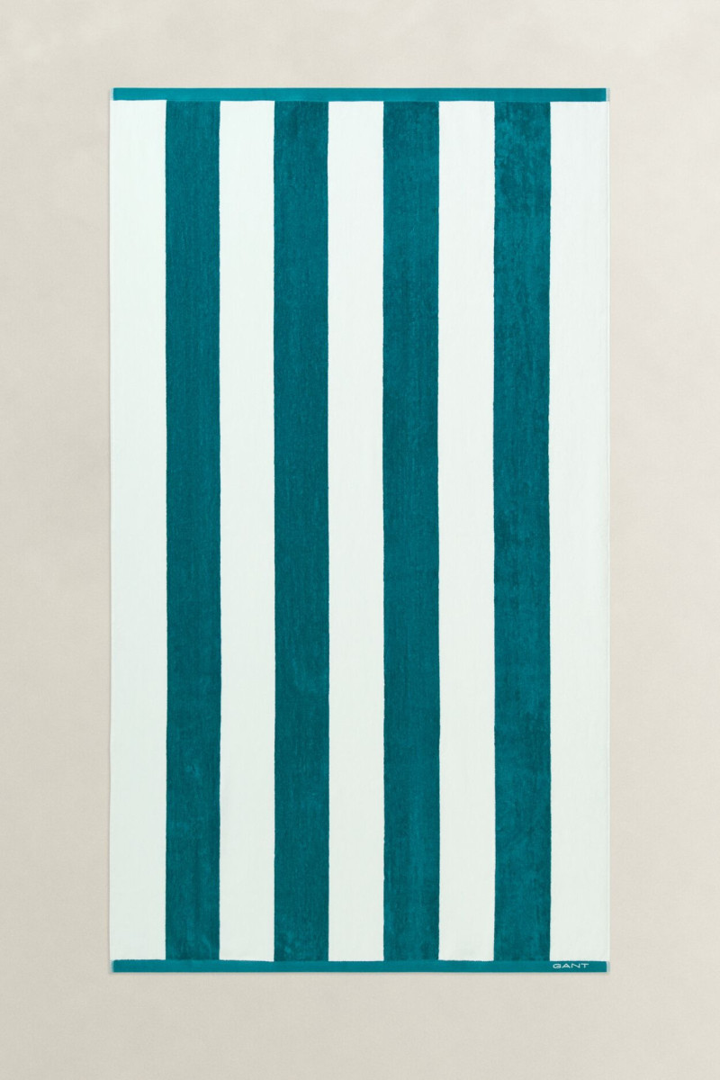 RUČNÍK GANT STRIPE BEACH TOWEL 100X180 AQUA BLUE