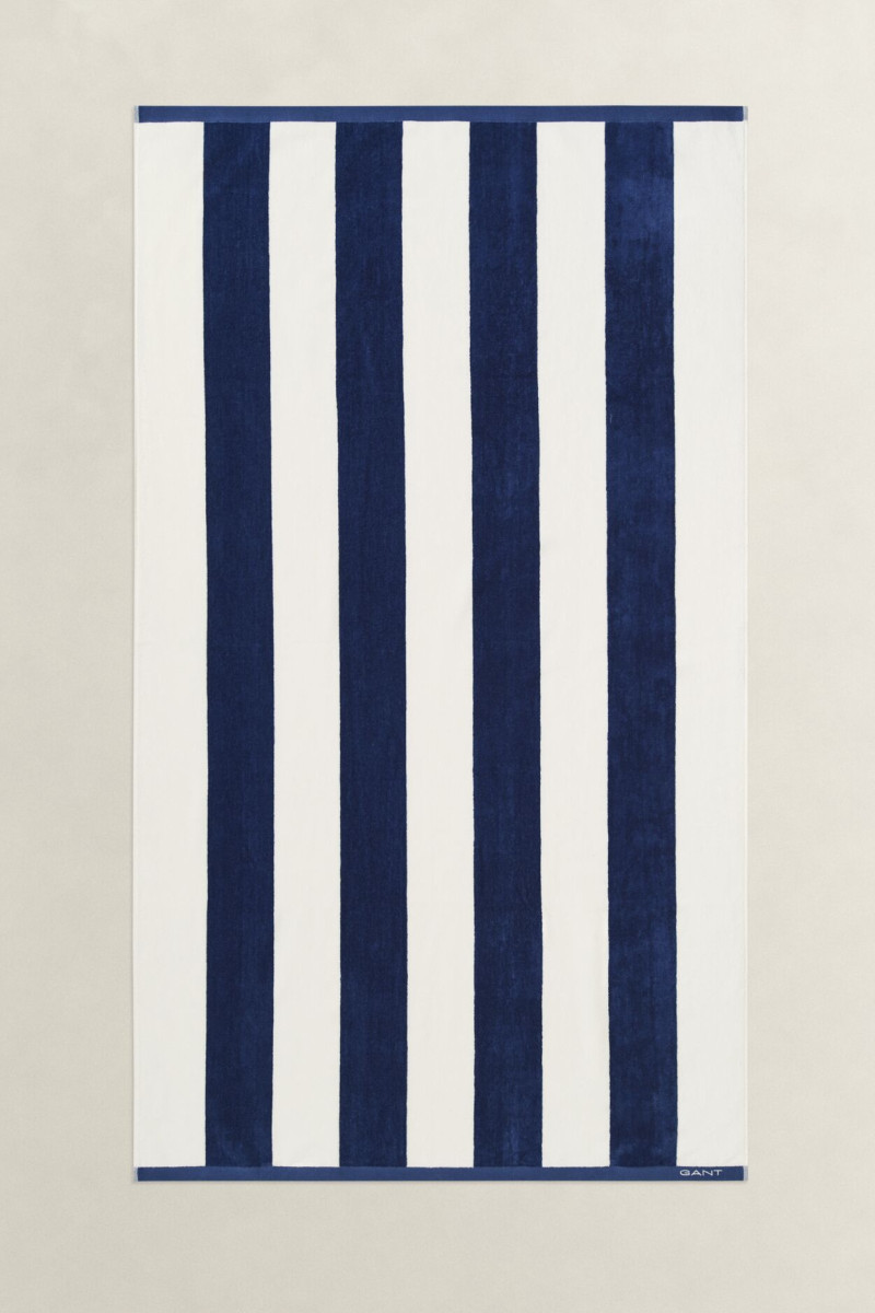 RUČNÍK GANT STRIPE BEACH TOWEL 100X180 VINTAGE BLUE