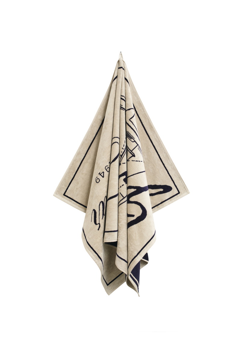 RUČNÍK GANT SINCE 1949 BEACH TOWEL 100X180 FADED BEIGE