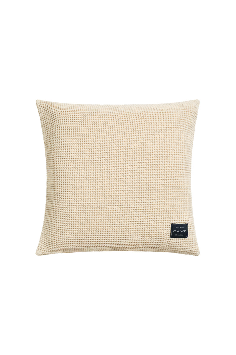 DEKORAČNÍ POVLAK NA POLŠTÁŘ GANT COTTON WAFFLE CUSHION 50X50 FADED BEIGE