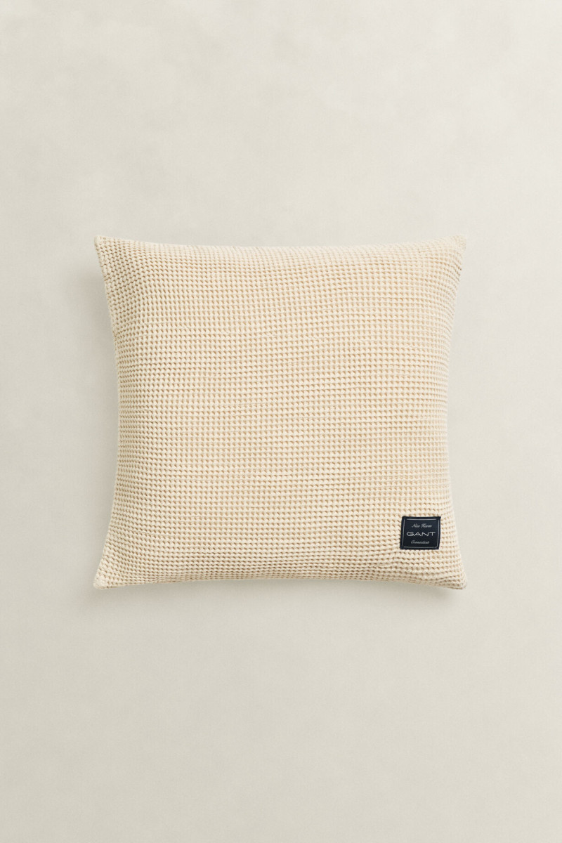 E-shop DEKORAČNÍ POVLAK NA POLŠTÁŘ GANT COTTON WAFFLE CUSHION 50X50 FADED BEIGE