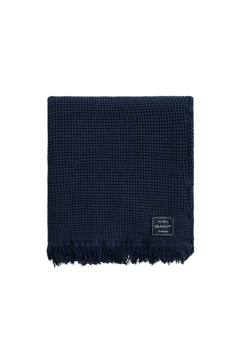 DEKA GANT COTTON WAFFLE THROW 130X200 MARINE