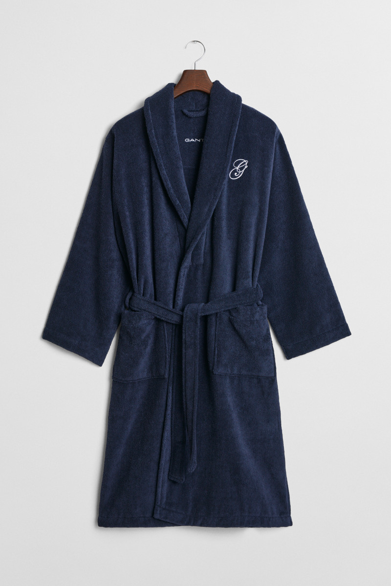 ŽUPAN GANT EMBROIDERY ROBE MARINE