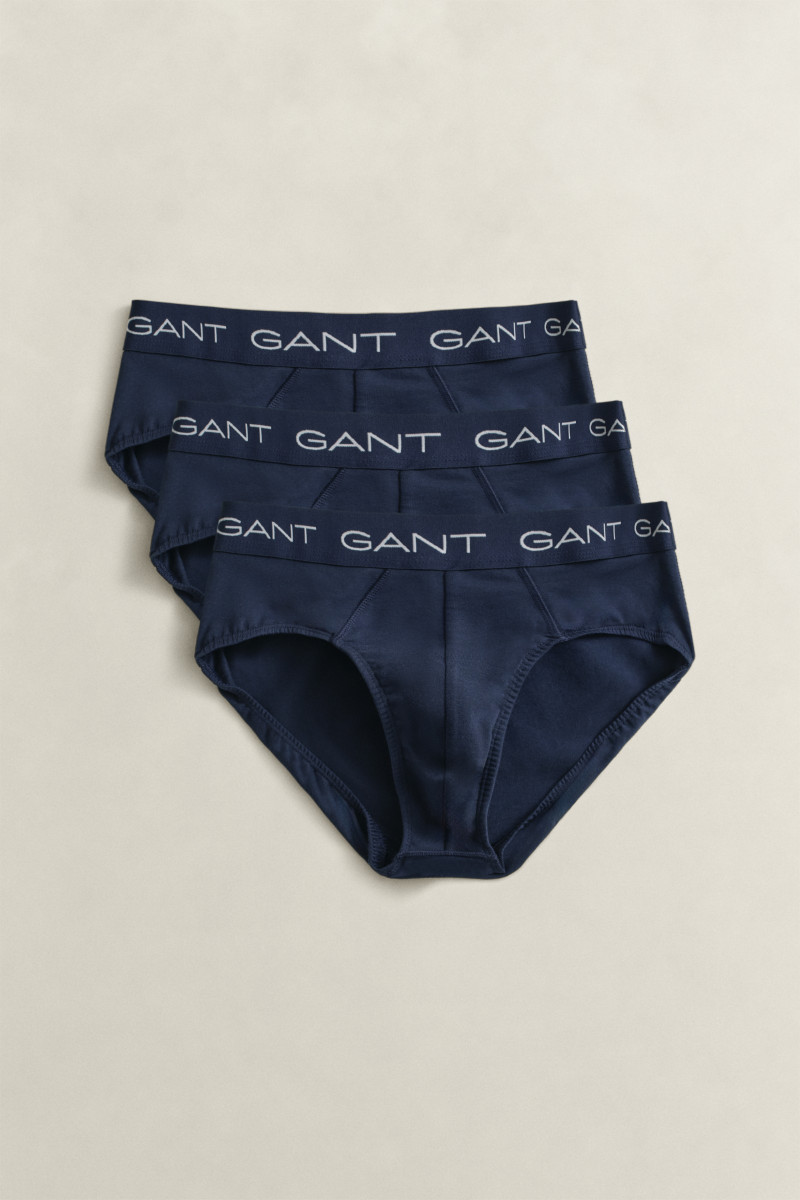 SPODNÍ PRÁDLO GANT BRIEF 3-PACK MARINE