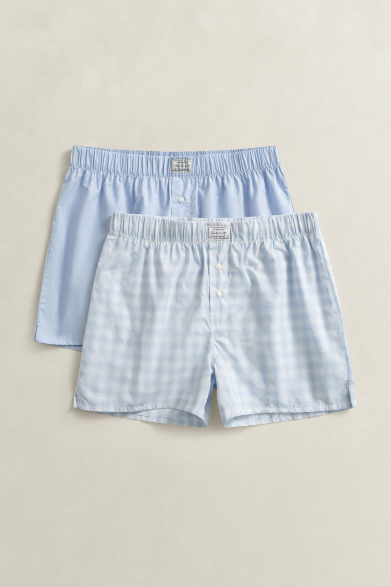 SPODNÍ PRÁDLO GANT BOXER SHORTS 2-PACK MUTED BLUE