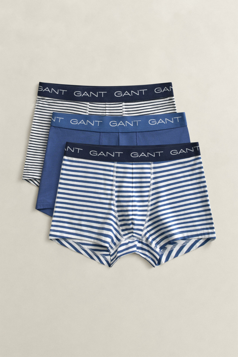 PYŽAMO GANT THIN STRIPE TRUNK 3-PACK VINTAGE BLUE