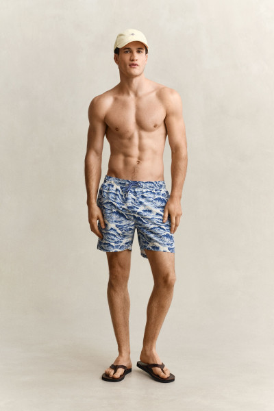 FÜRDŐRUHA GANT WAVES PRINT SWIM SHORTS - Kép 1