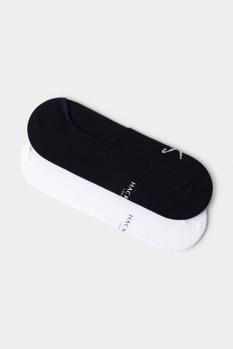 Ponožky Hackett London No Show Solid Socks 2-Pack Navy