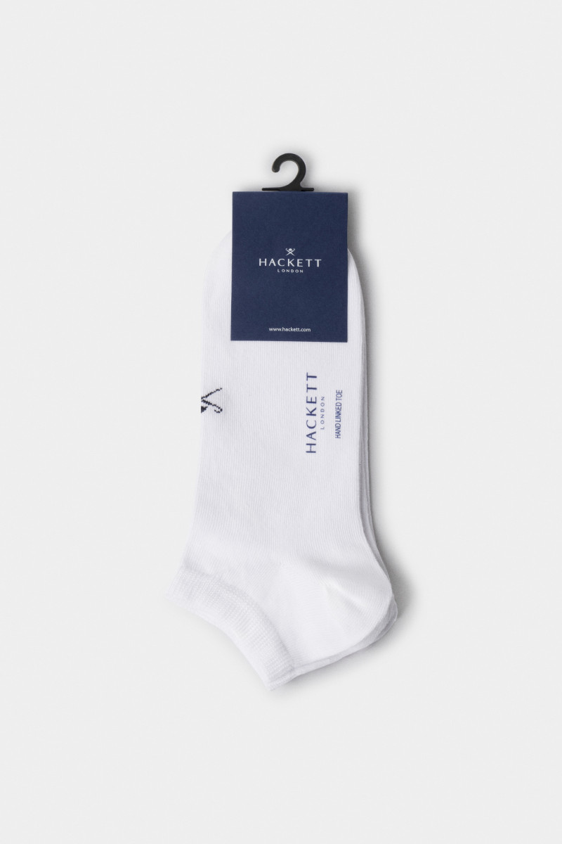 Ponožky Hackett London Trainer Solid Socks 2P Optic White