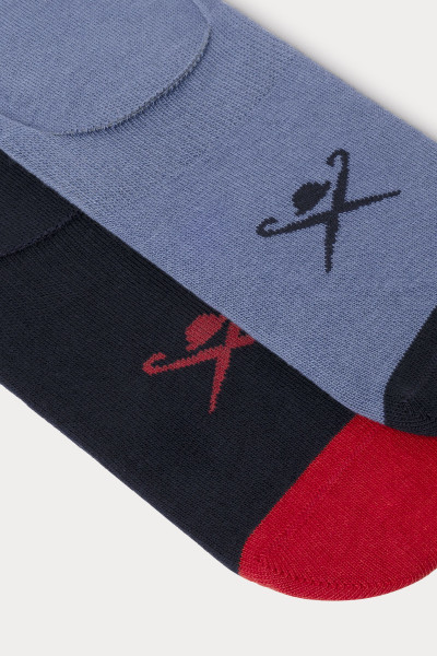 ZOKNI HACKETT LONDON NO SHOW CONTRAST SOCKS 2-PACK - Kép 3