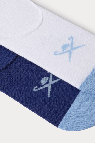 ZOKNI HACKETT LONDON NO SHOW CONTRAST SOCKS 2-PACK - Kép 3
