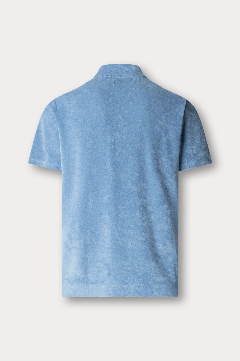 Polokošeľa Hackett London Towelling Polo Bright Blue