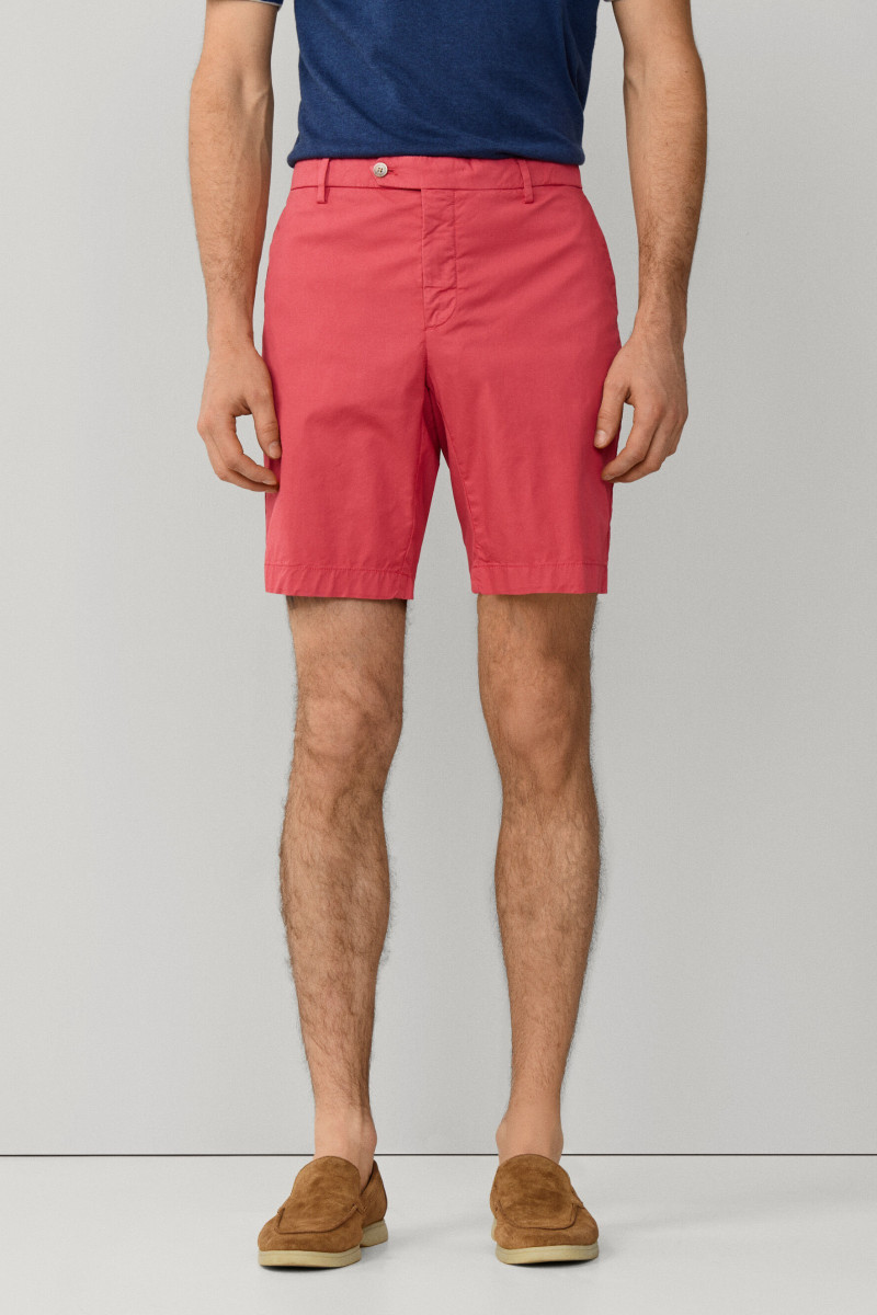 Šortky Hackett London Ultra Lw Chino Shrt Light Red