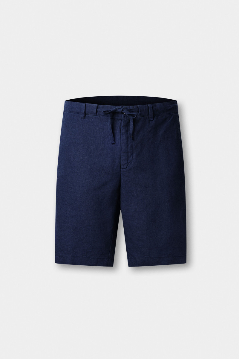 Šortky Hackett London Pd Linen Short Navy