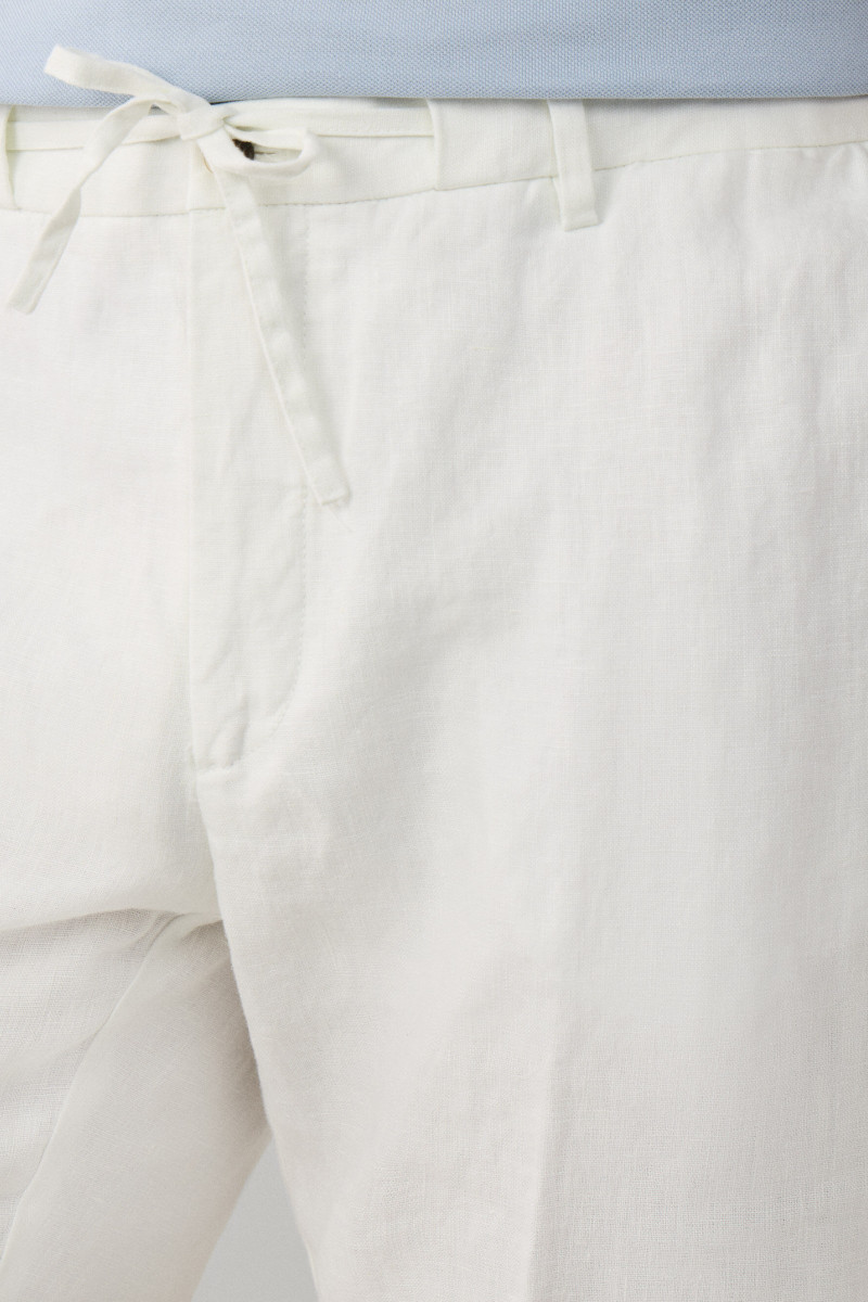 Šortky Hackett London Pd Linen Short Off White