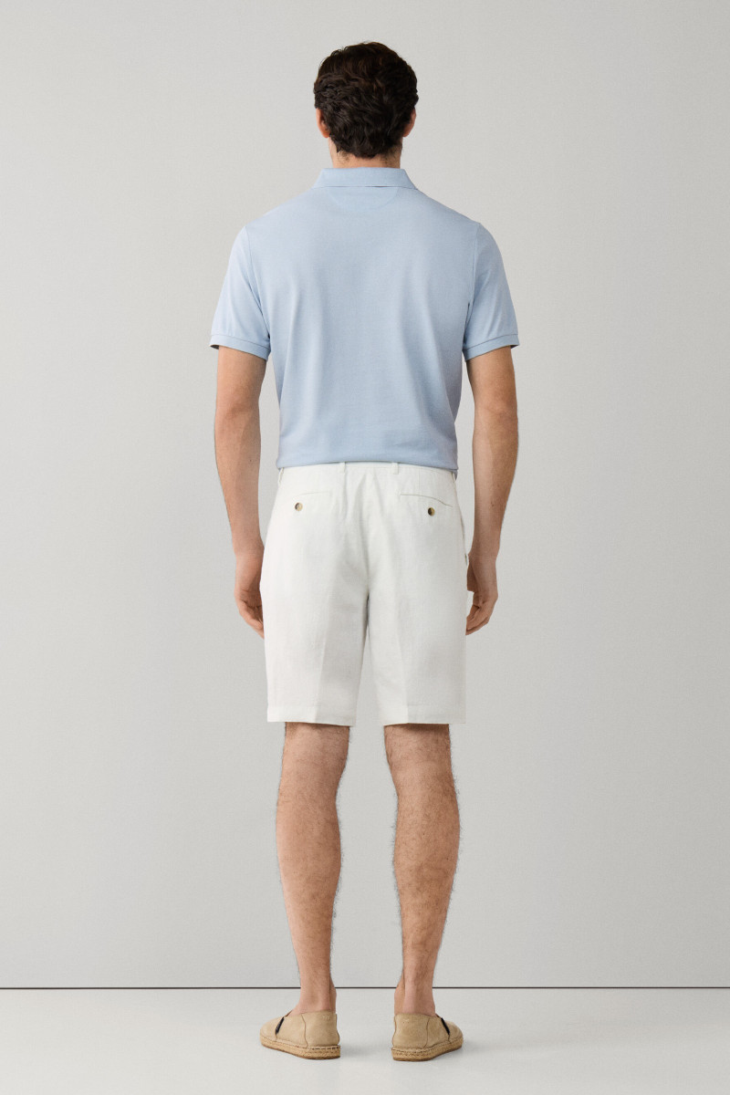 Šortky Hackett London Pd Linen Short Off White