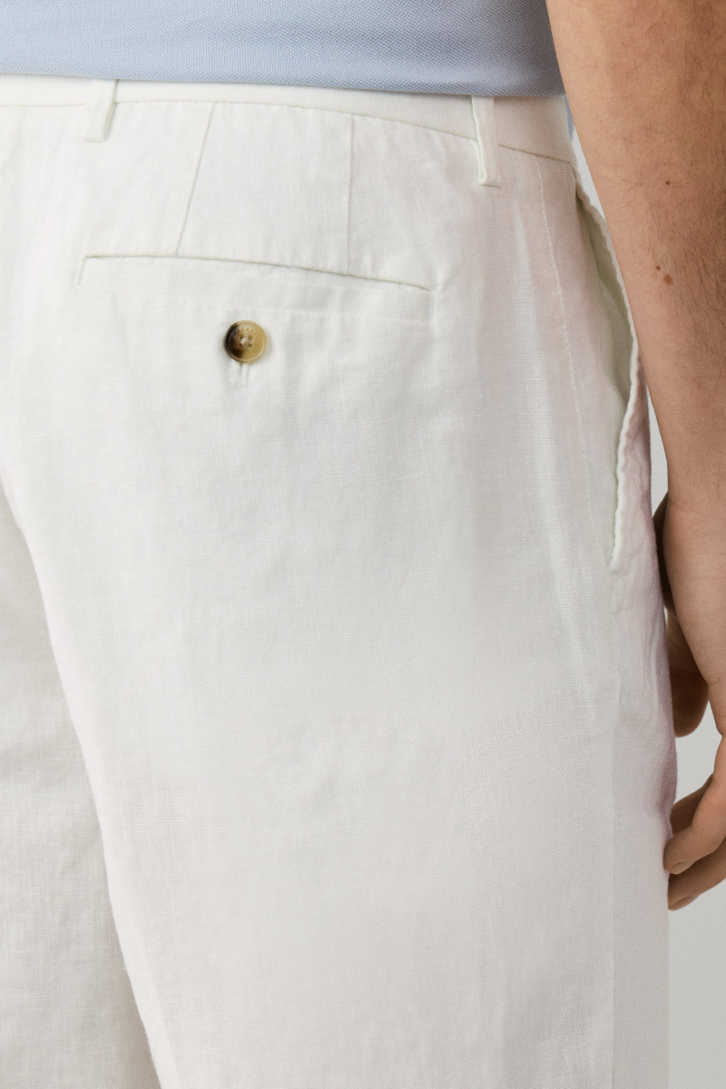 Šortky Hackett London Pd Linen Short Off White