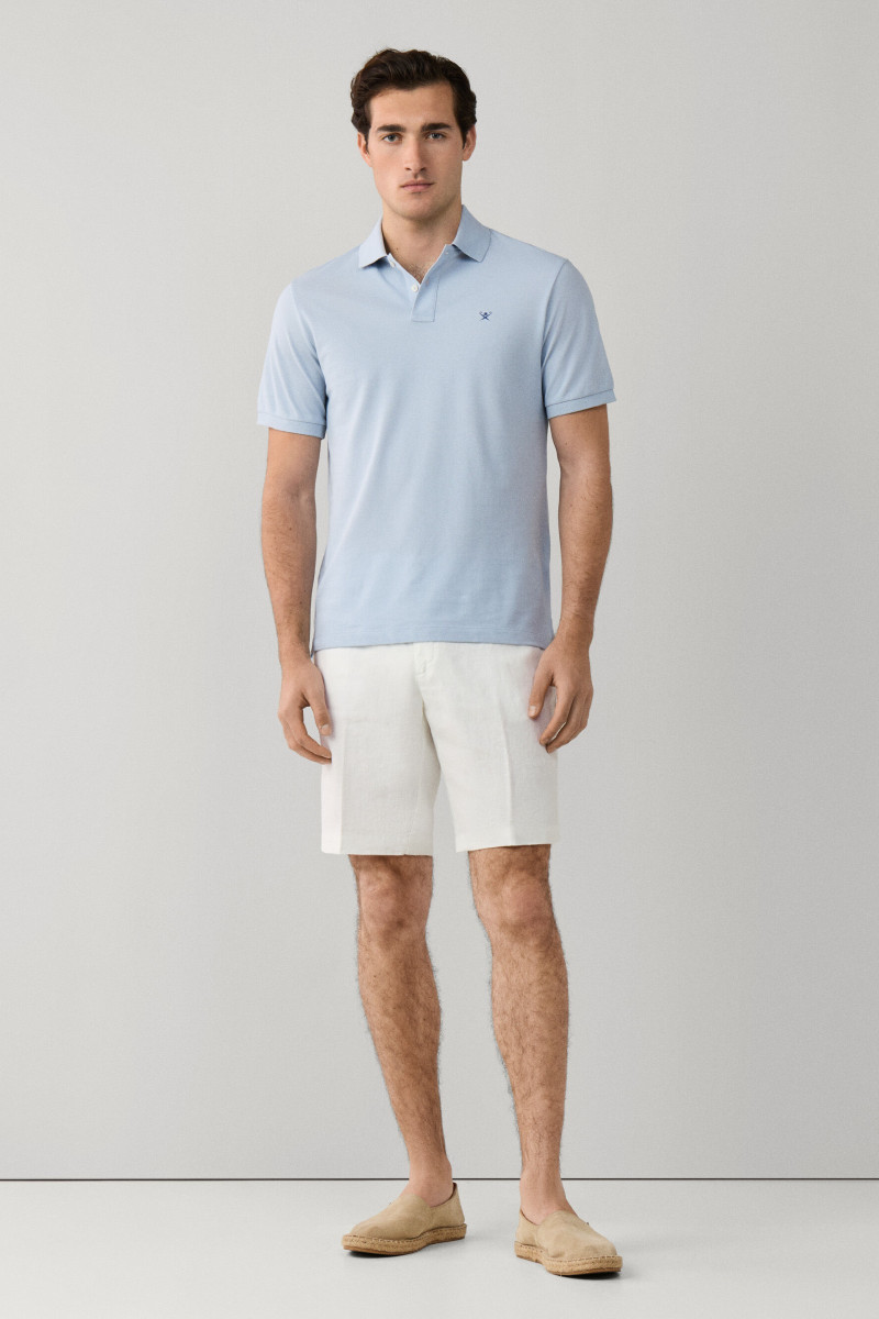Šortky Hackett London Pd Linen Short Off White