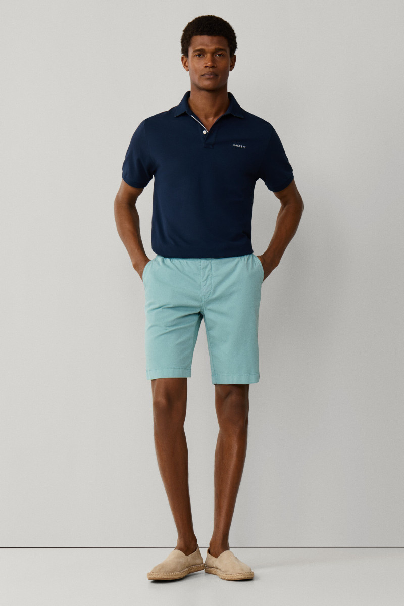 Šortky Hackett London Brighton Short Menthol Green