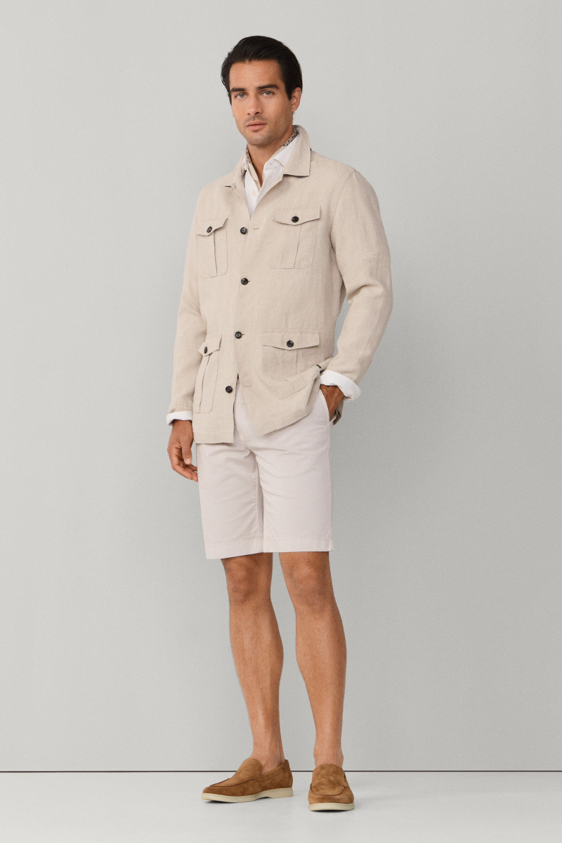 Šortky Hackett London Brighton Short Stone Beige