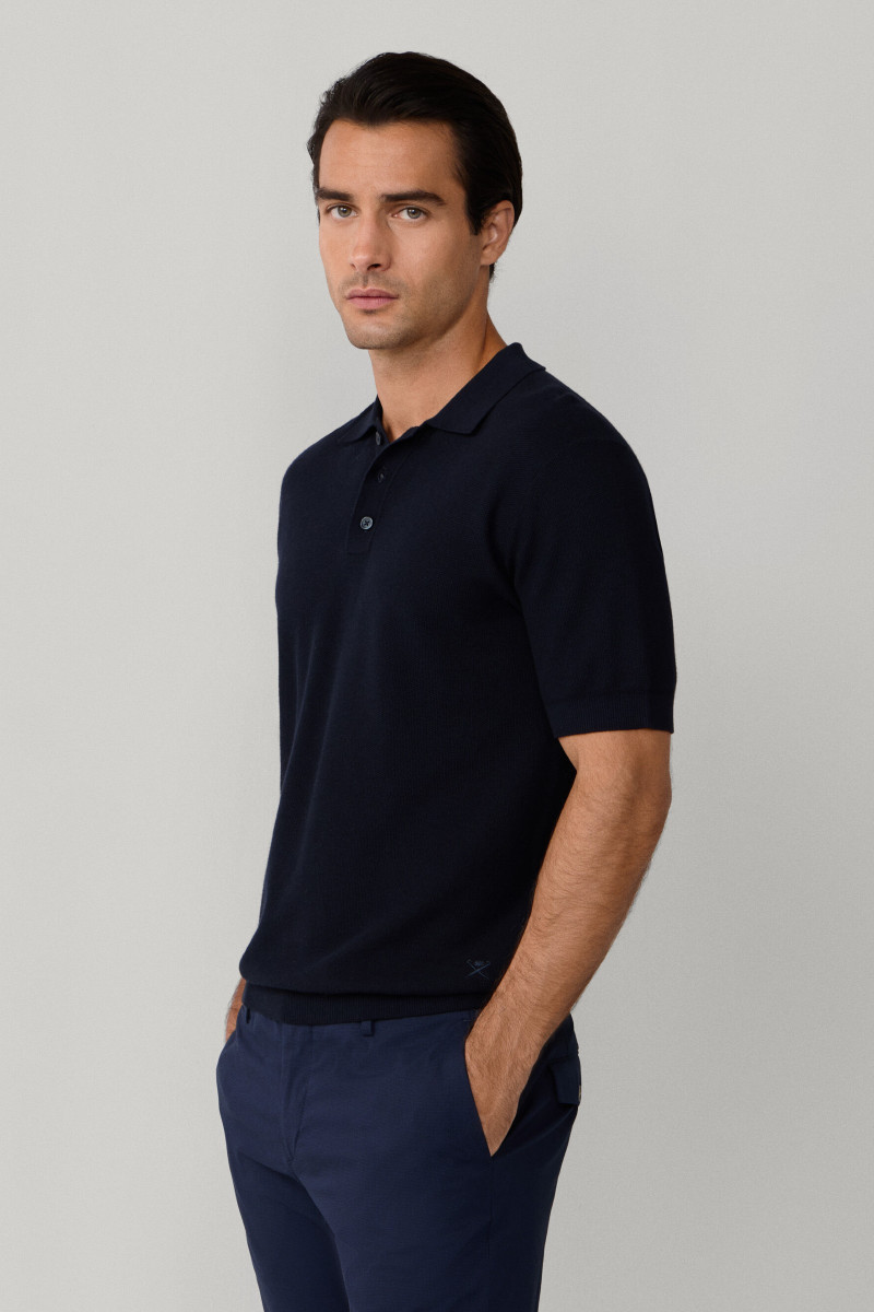 Sveter Hackett London Honeycomb Ss Polo Old Navy
