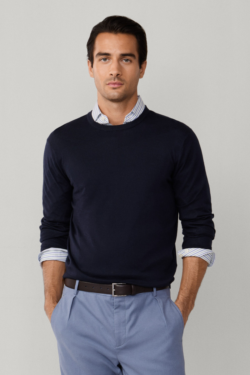 Sveter Hackett London Cotton Cash Crew Old Navy