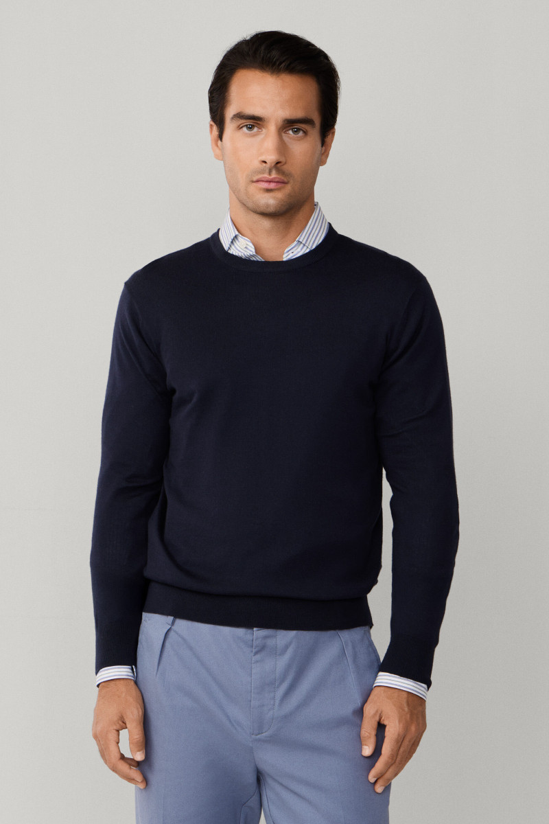 Sveter Hackett London Cotton Cash Crew Old Navy