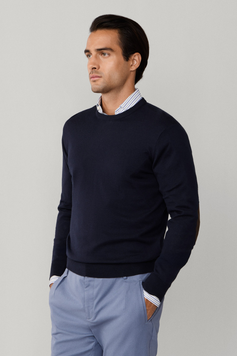 Sveter Hackett London Cotton Cash Crew Old Navy